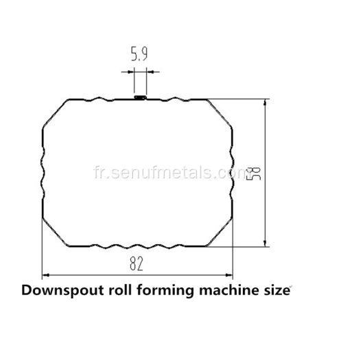 machine de formage de rouleaux de tuyau de descente d&#39;eau